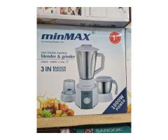 minMAX 1000W 1.5L 3-IN-1 Mixer Grinder Blender